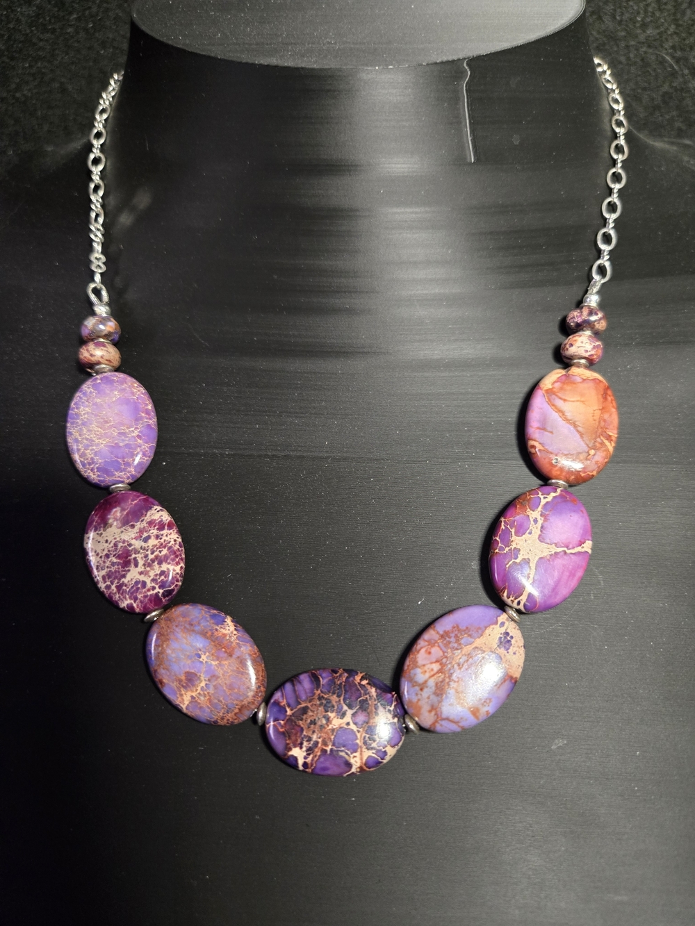 Artisan Purple Sea Sediment Jasper Necklace